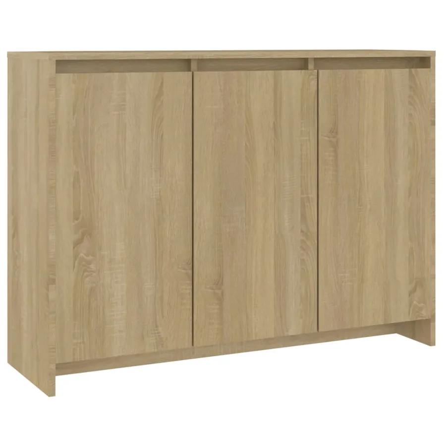 Buffet Chêne sonoma 102x33x75 cm Bois d'ingénierie - 2