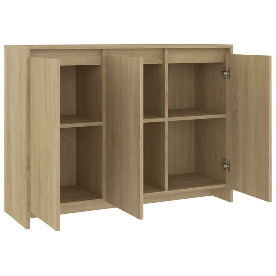 Buffet Chêne sonoma 102x33x75 cm Bois d'ingénierie - 5