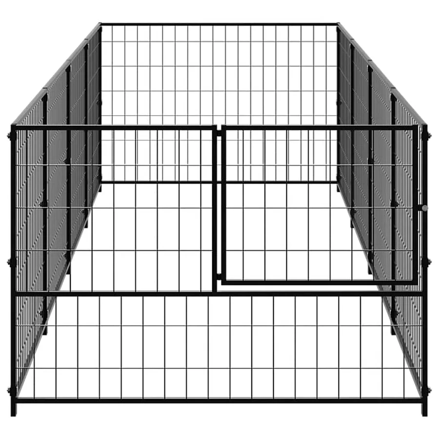 Chenil Noir 4 m² Acier - 3