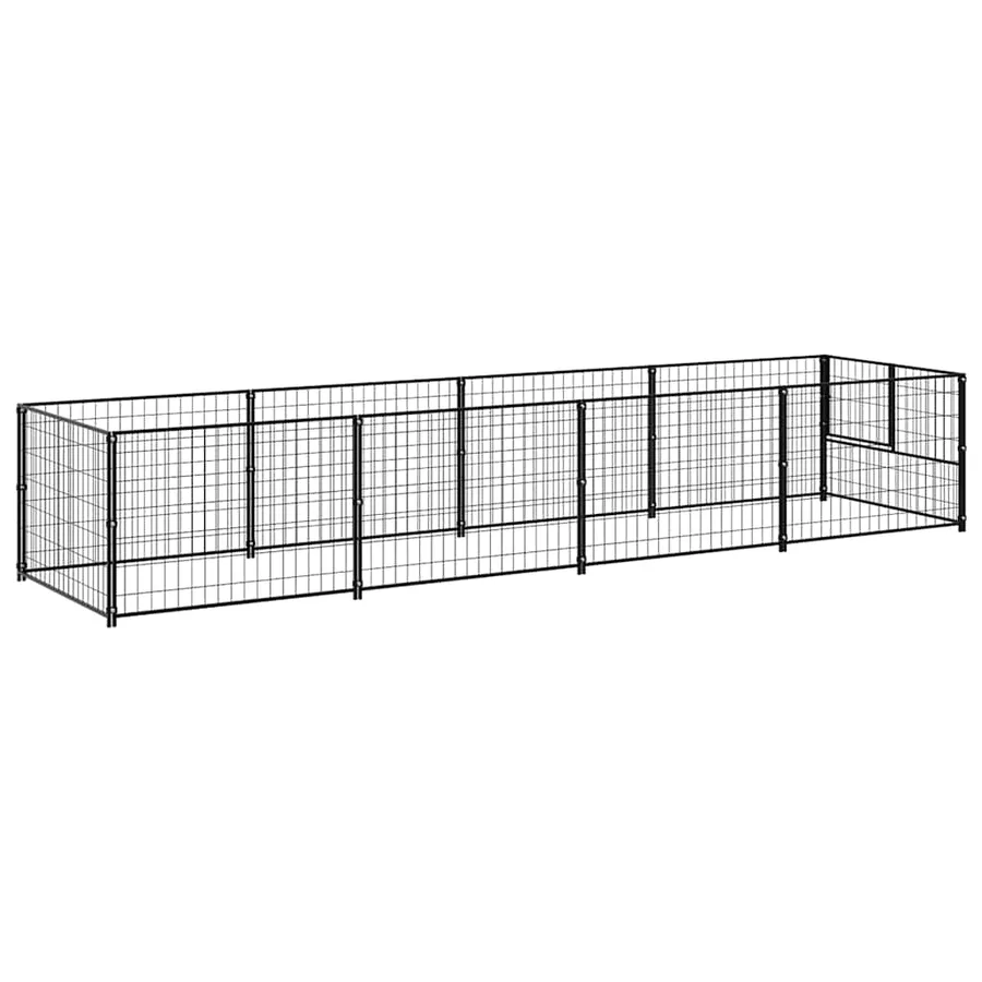 Chenil Noir 4 m² Acier - 5