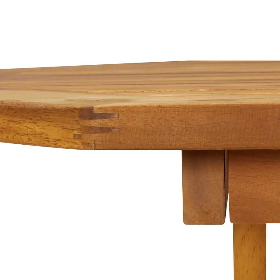 Ensemble à manger de jardin 5 pcs Bois d'acacia solide - 6