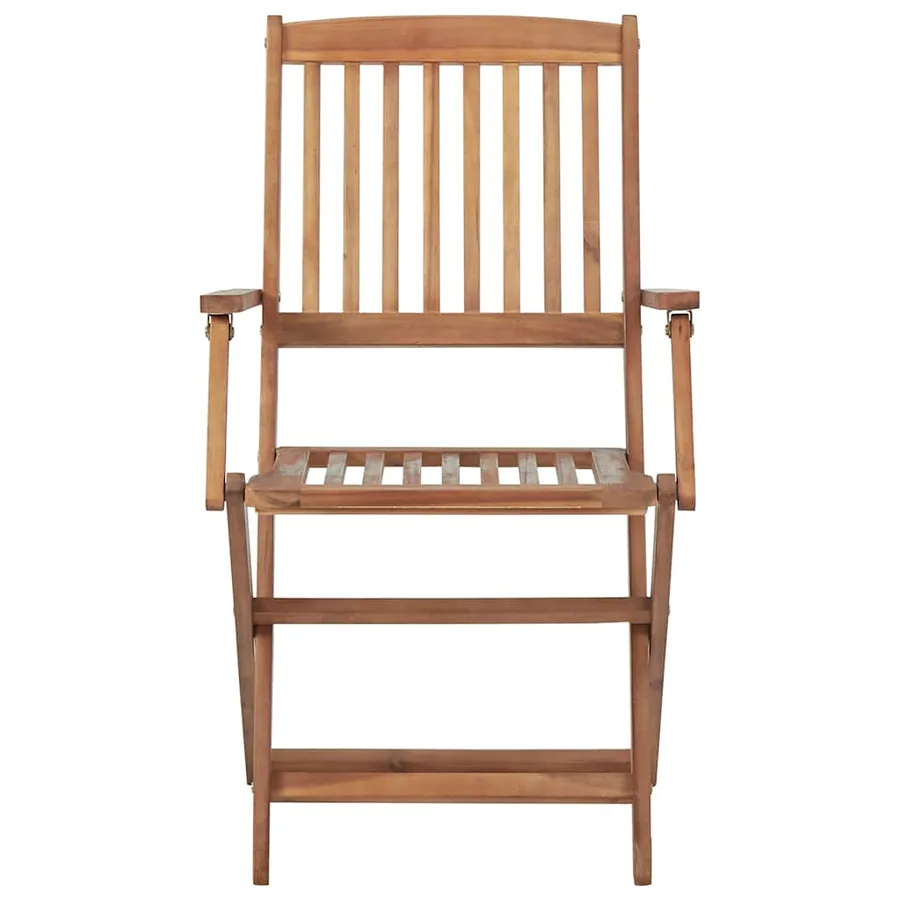 Ensemble à manger de jardin 5 pcs Bois d'acacia solide - 9
