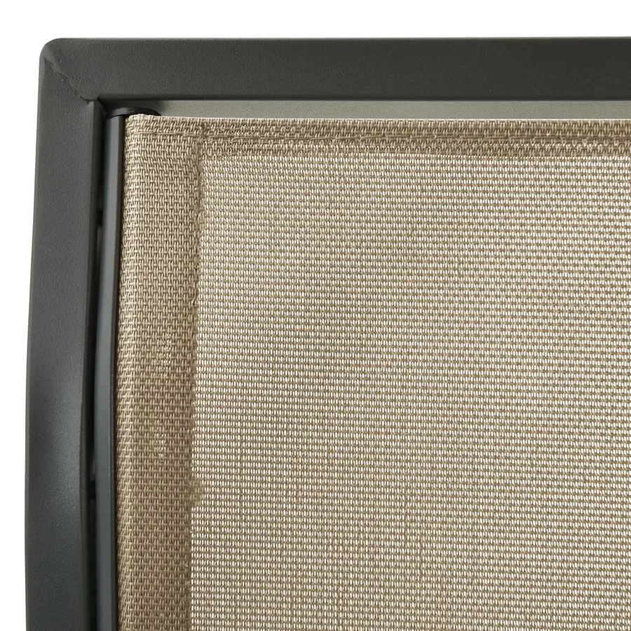 Balancelle de jardin avec baldaquin Anthracite et sable - 5