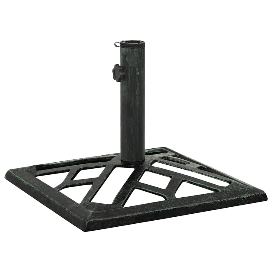 Socle de parasol Vert 44x44x31 cm Fonte - 4