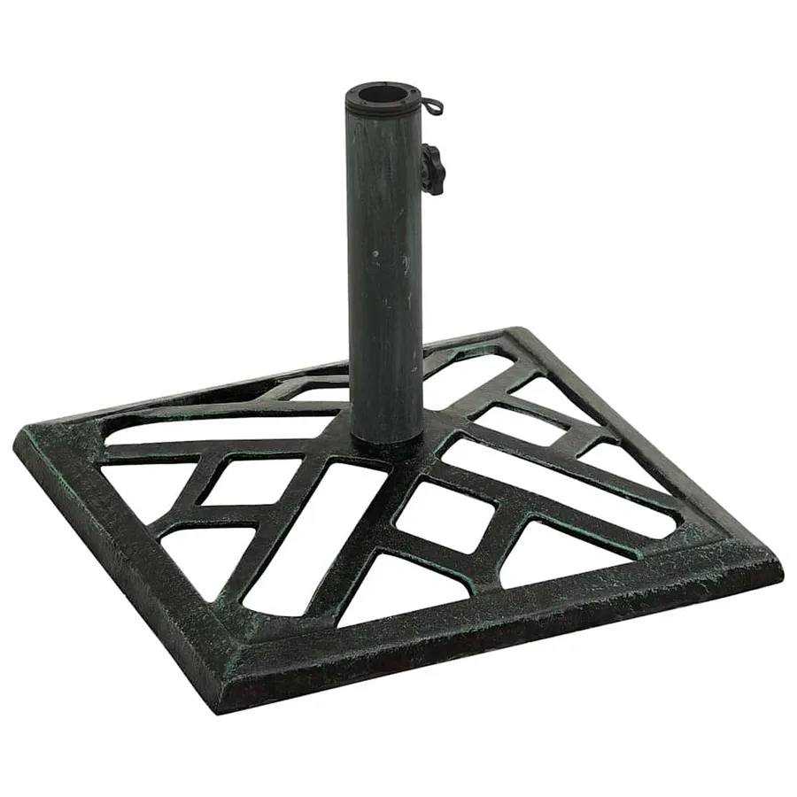 Socle de parasol Vert 44x44x31 cm Fonte - 5