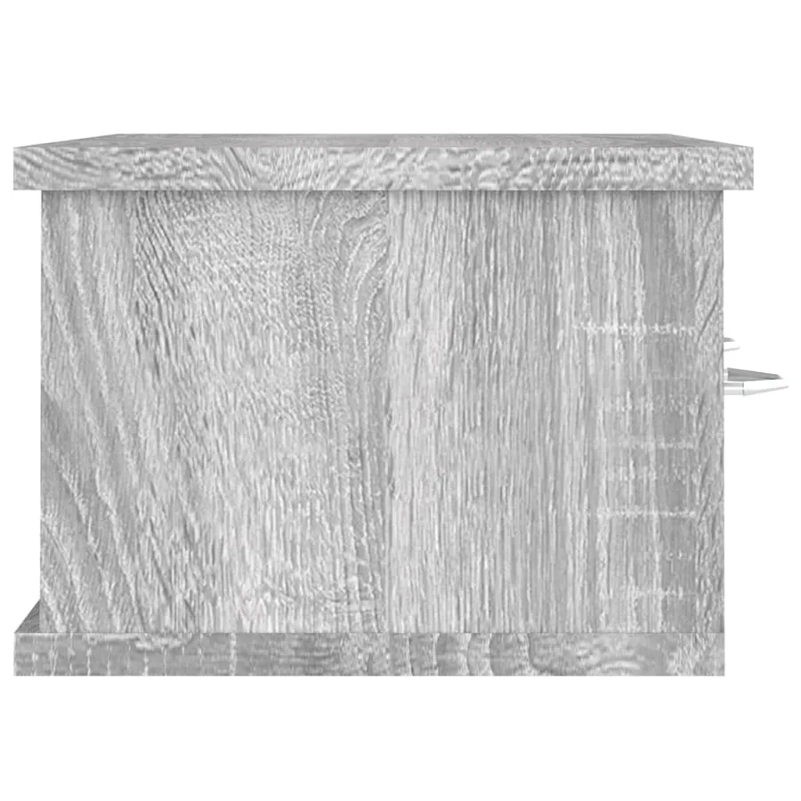 Armoire murale Sonoma gris 60x26x18,5 cm Bois d'ingénierie - 4