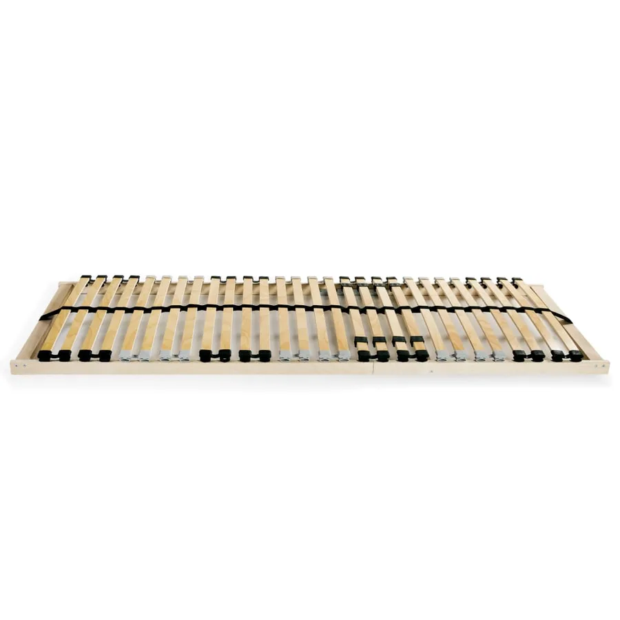 Sommiers à lattes sans matelas 2 pcs avec 28 lattes 80x200 cm - 2