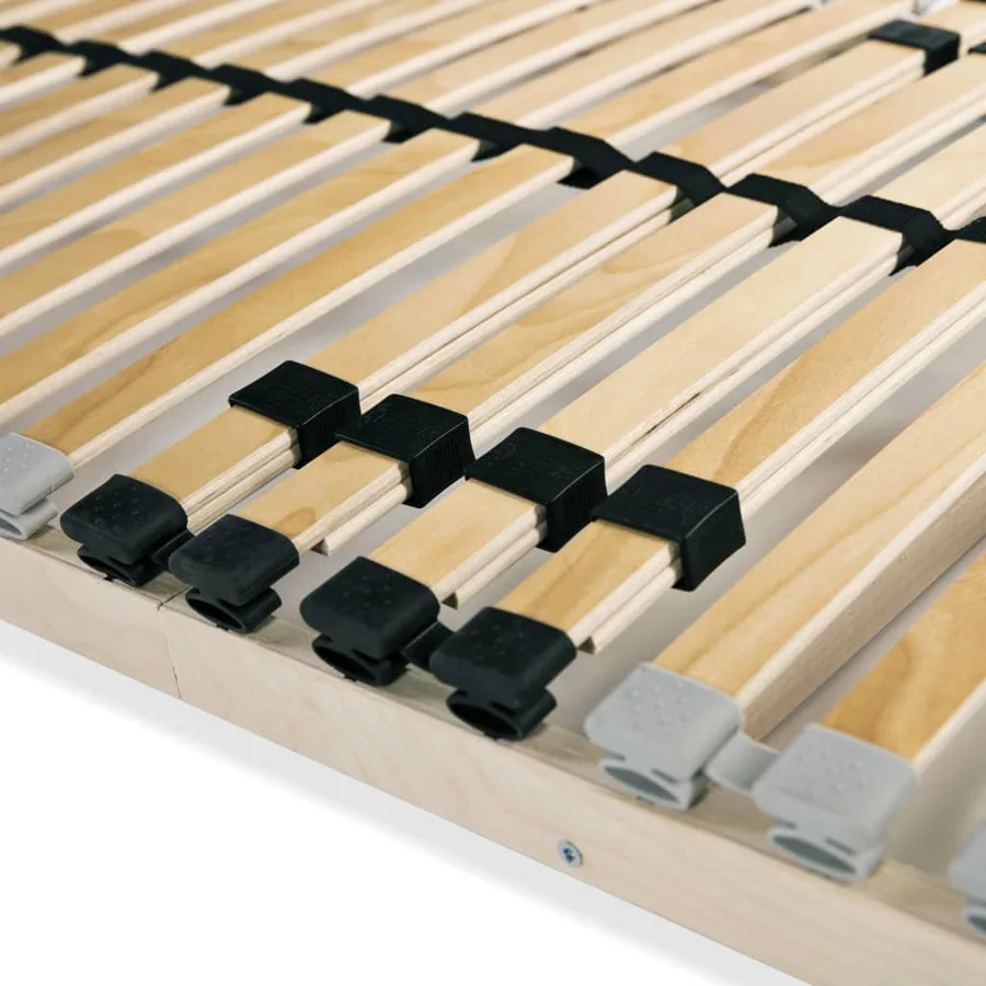 Sommiers à lattes sans matelas 2 pcs avec 28 lattes 80x200 cm - 5