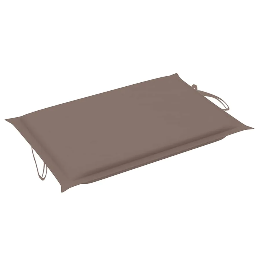 Chaise longue avec coussin Gris Bois d'acacia solide - 13