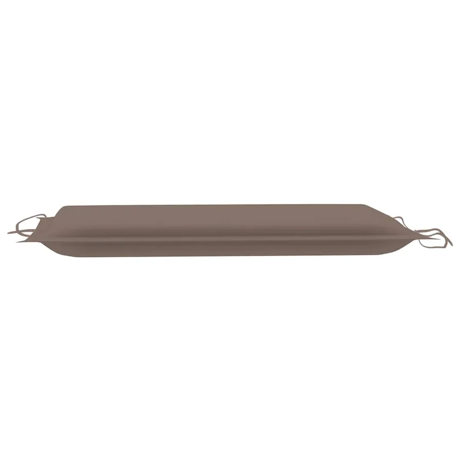Chaise longue avec coussin Gris Bois d'acacia solide - 15