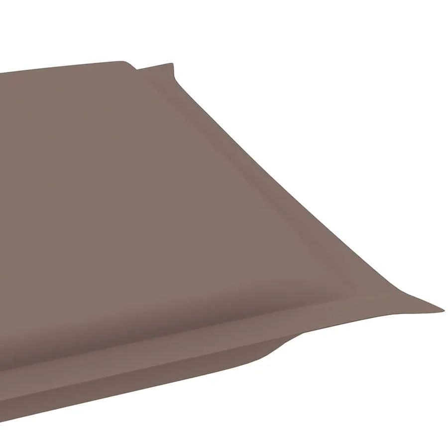 Chaise longue avec coussin Gris Bois d'acacia solide - 17