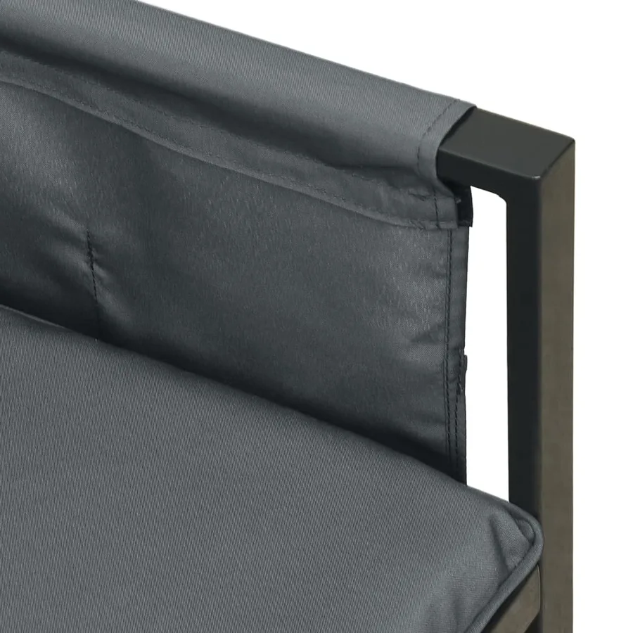 Salon de jardin 2 pcs anthracite acier - 6