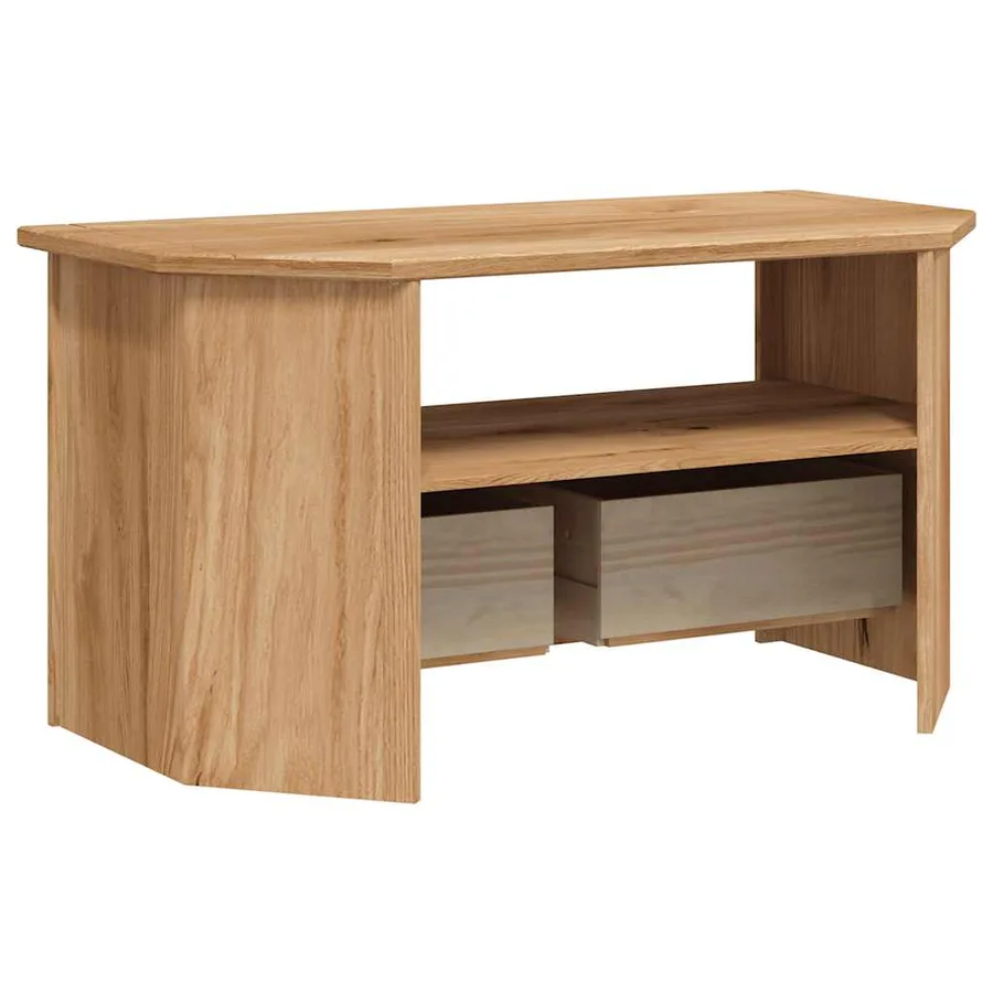 Meuble TV d'angle 93x49x49 cm Pin solide Assortiment Panama - 7