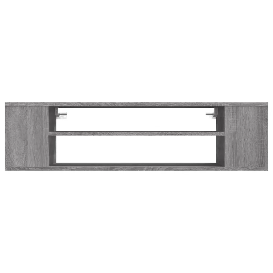 Armoire TV suspendue Sonoma gris 100x30x26,5 cm Bois Ingénierie - 4