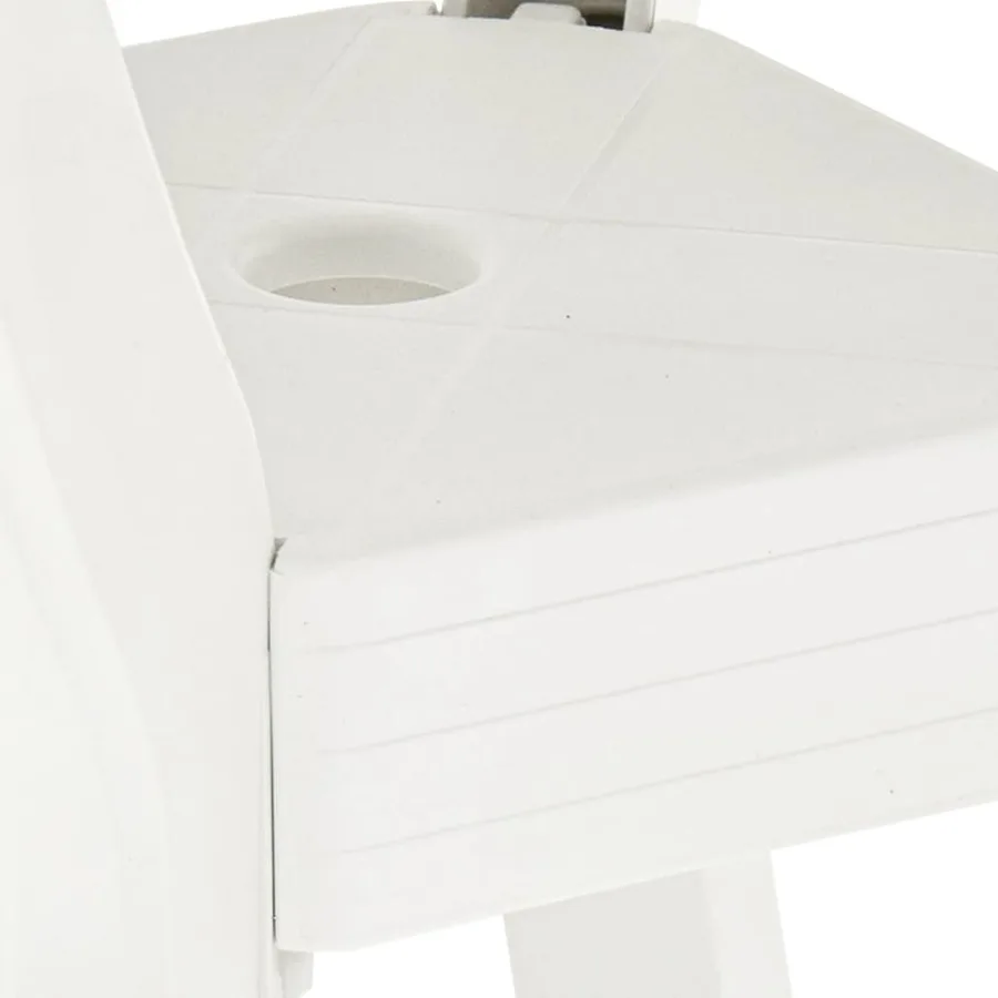 Table de bistro Blanc 70x70x72 cm Plastique - 3