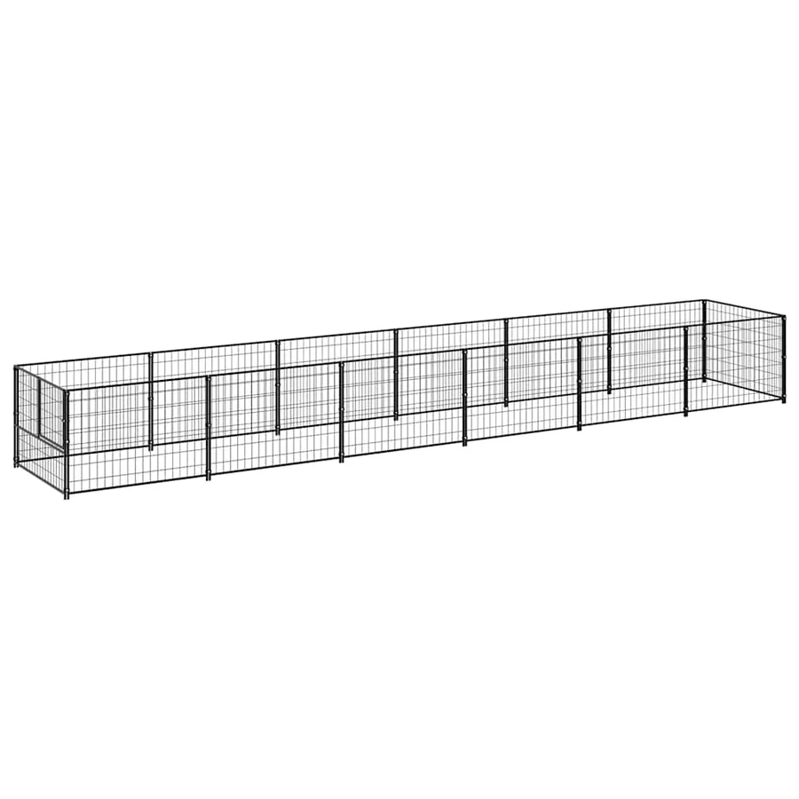 Chenil Noir 6 m² Acier - 2