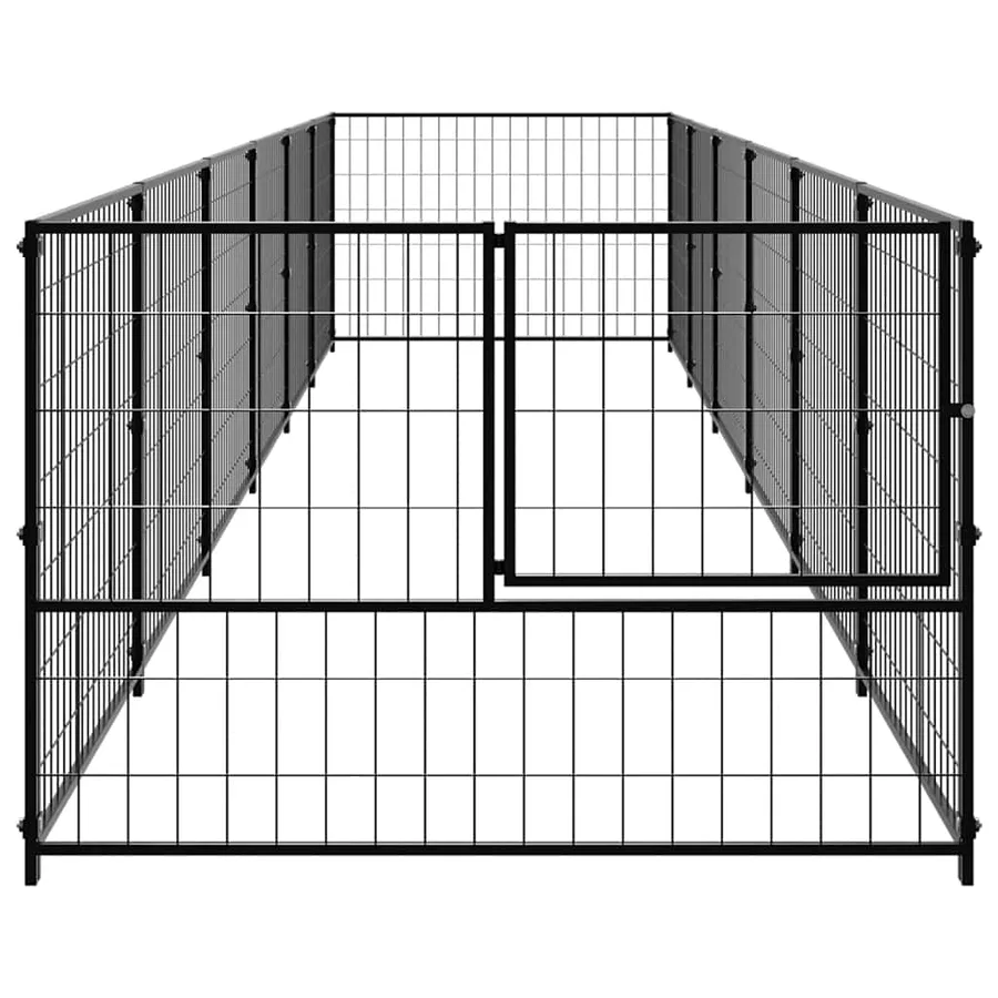 Chenil Noir 6 m² Acier - 4