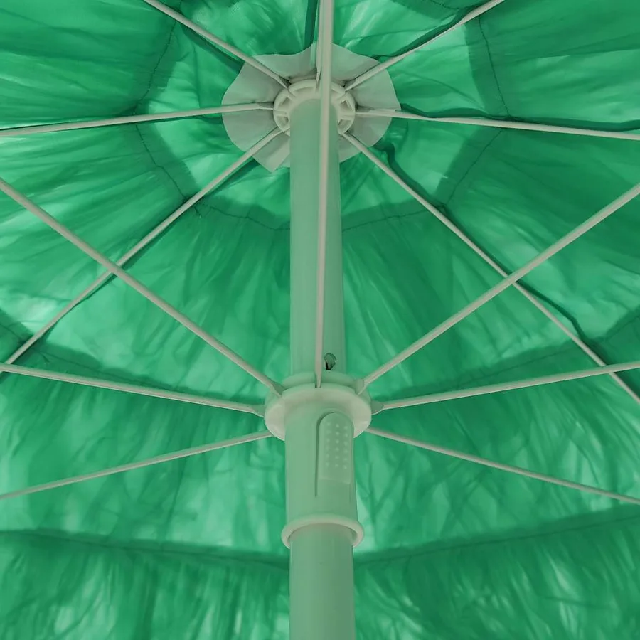Parasol de plage Hawaii vert 240 cm - 6