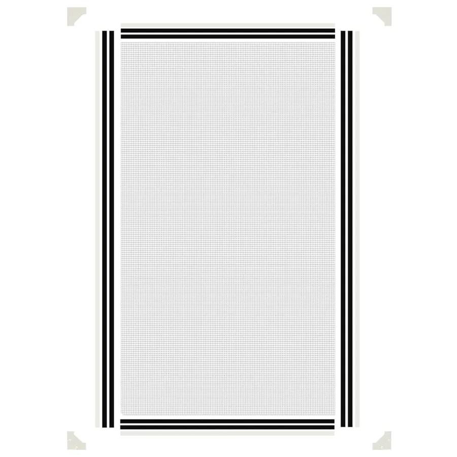 Moustiquaire magnétique pour fenêtres blanc 80x140 cm - 6