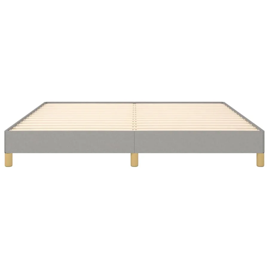 Cadre de lit sans matelas gris clair 180x200 cm tissu - 5