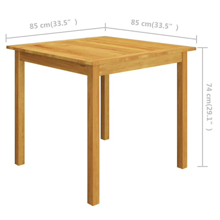 Ensemble à manger de jardin 3 pcs Marron - 12