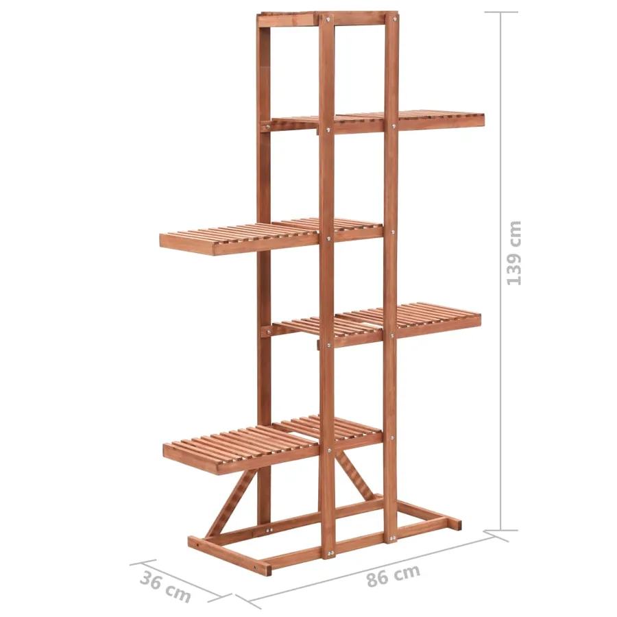 Support pour plantes Bois cèdre 86 x 36 x 139 cm - 6