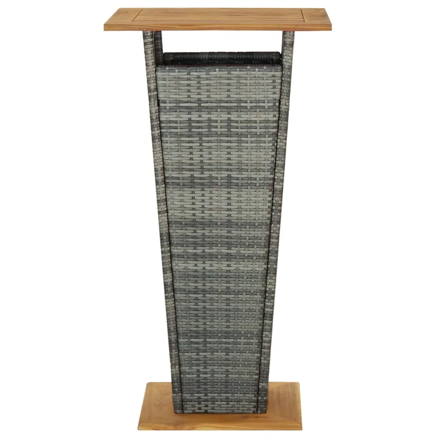 Ensemble de bar de jardin 5 pcs Gris - 4