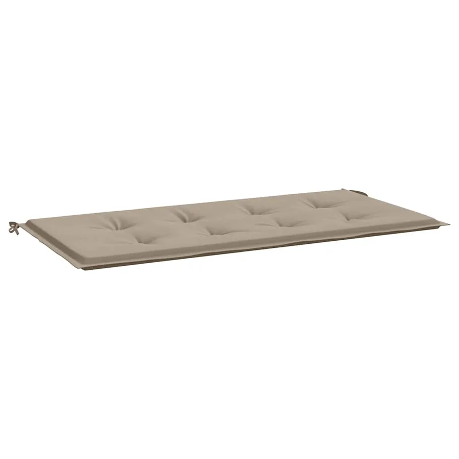 Coussin de banc de jardin taupe 100x50x3 cm tissu oxford - 2