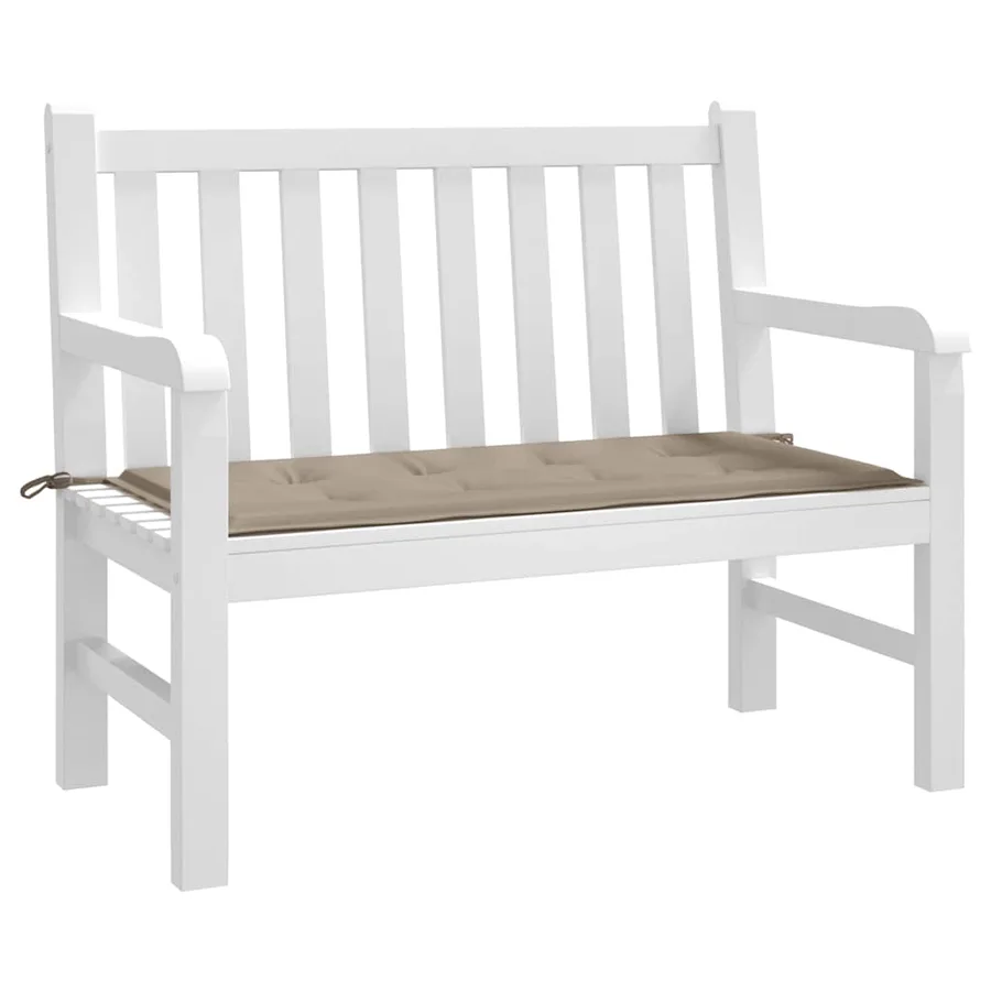 Coussin de banc de jardin taupe 100x50x3 cm tissu oxford - 3