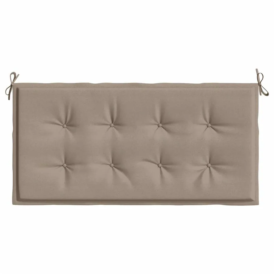 Coussin de banc de jardin taupe 100x50x3 cm tissu oxford - 4