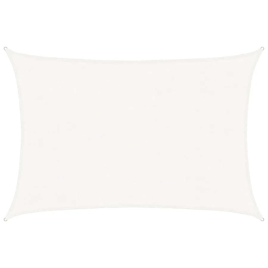 Voile d'ombrage 160 g/m² Blanc 3x4,5 m PEHD - 2