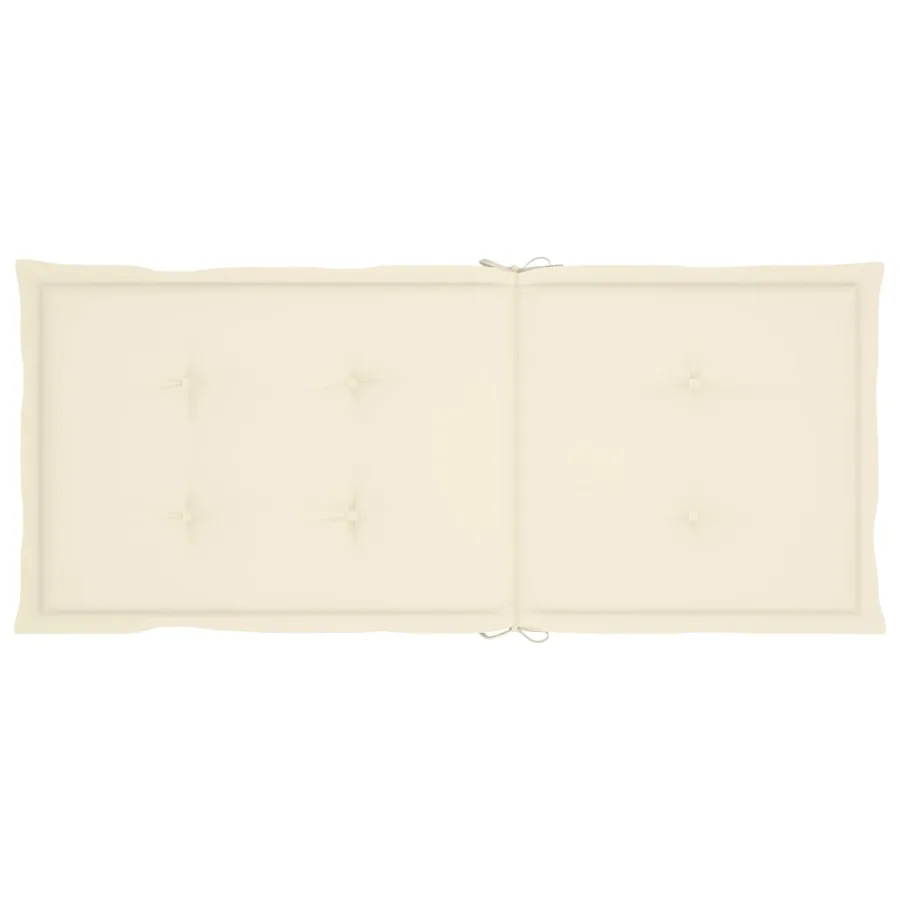 Chaises inclinables de jardin lot de 6 et coussins Bois acacia - 8