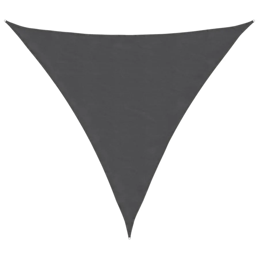 Voile de parasol tissu oxford triangulaire 6x6x6 m anthracite - 2