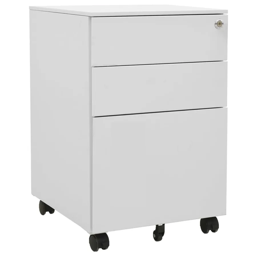 Classeur mobile Gris clair 39x45x60 cm Acier