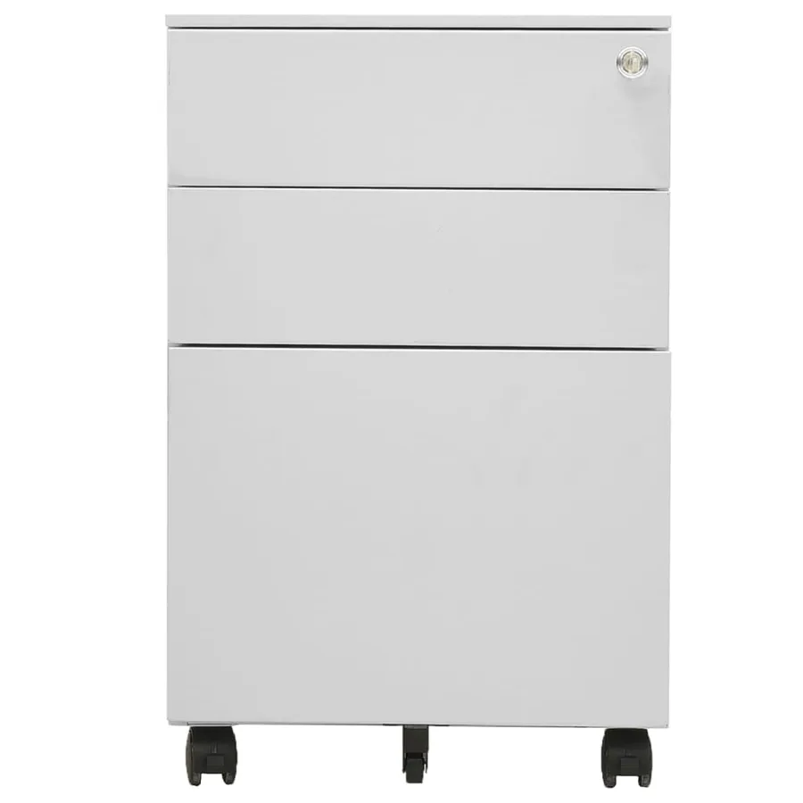 Classeur mobile Gris clair 39x45x60 cm Acier - 2