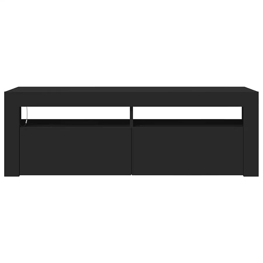 Meuble TV avec lumières LED noir 120x35x40 cm - 8