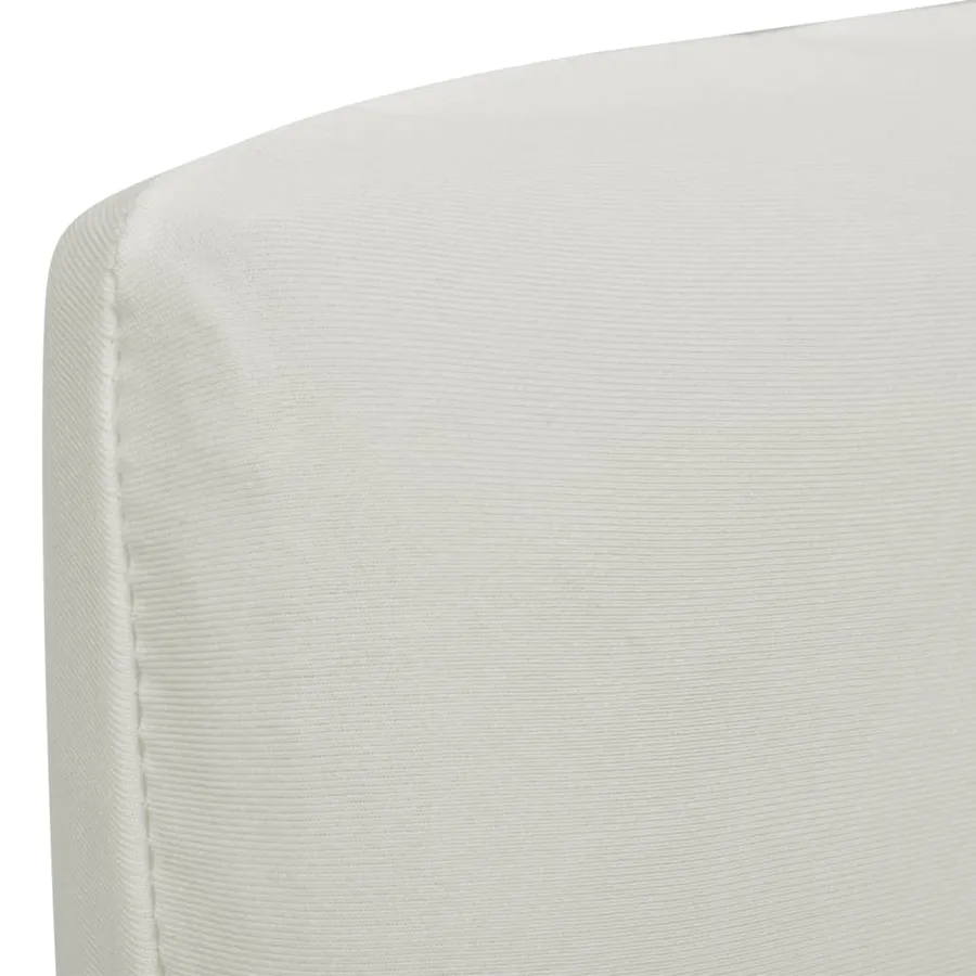 Housses de chaise élastiques droites 6 pcs Crème - 2