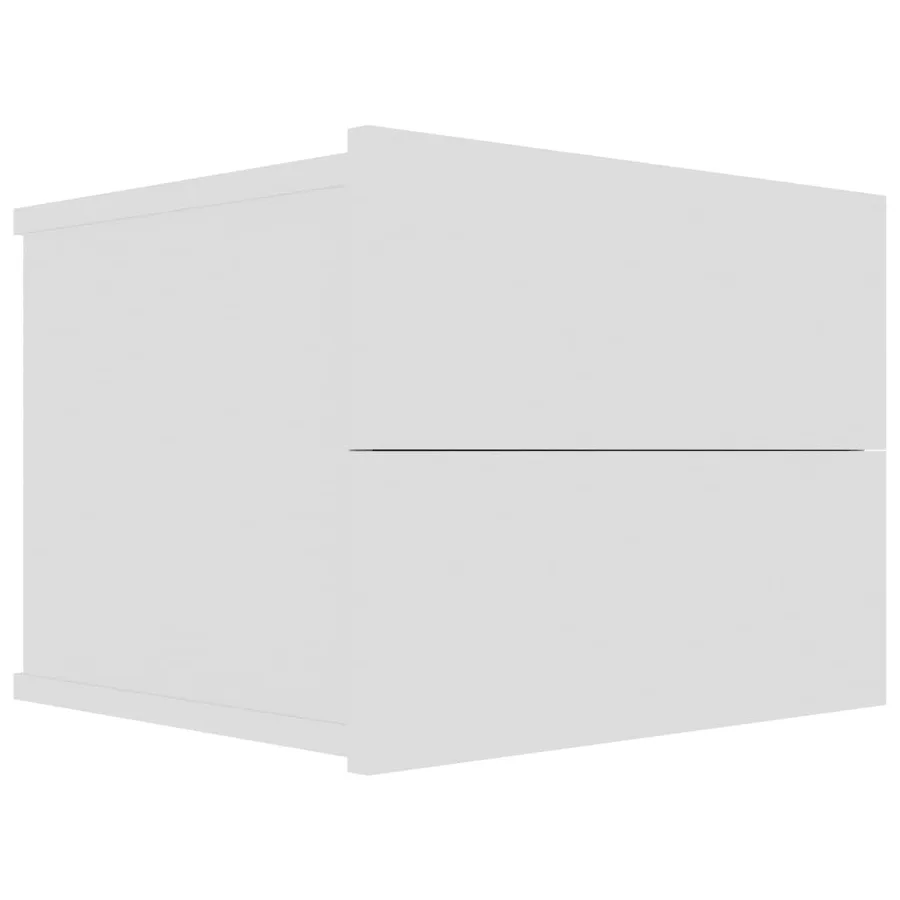 Tables de chevet 2 pcs Blanc 40x30x30 cm Bois d'ingénierie - 3