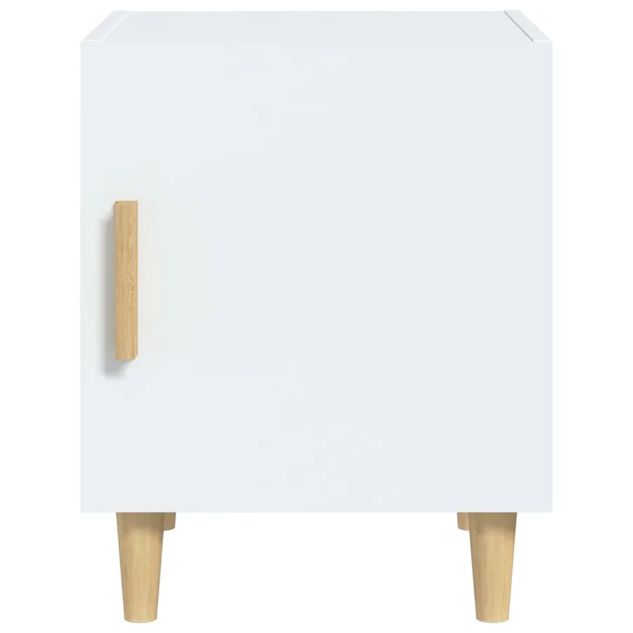 Tables de chevet 2 pcs Blanc Bois d'ingénierie - 4