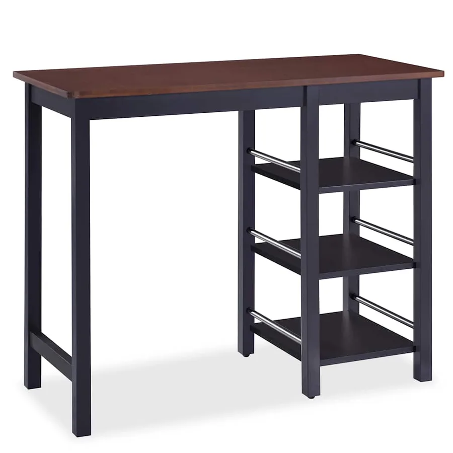 Assortiment de bar 3 pcs MDF Noir - 4