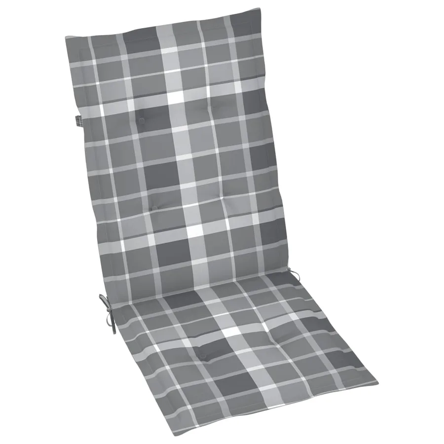 Chaises inclinables de jardin lot de 6 et coussins Bois acacia - 7
