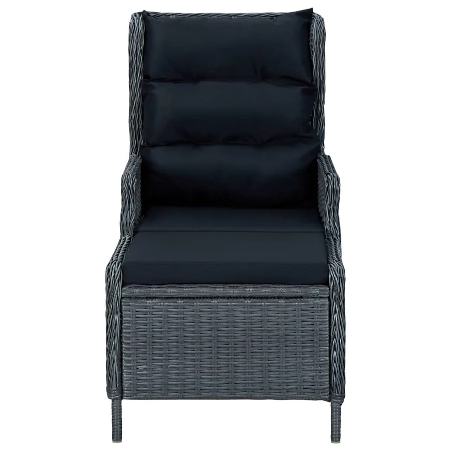 Ensemble à manger de jardin 5 pcs Gris foncé - 13