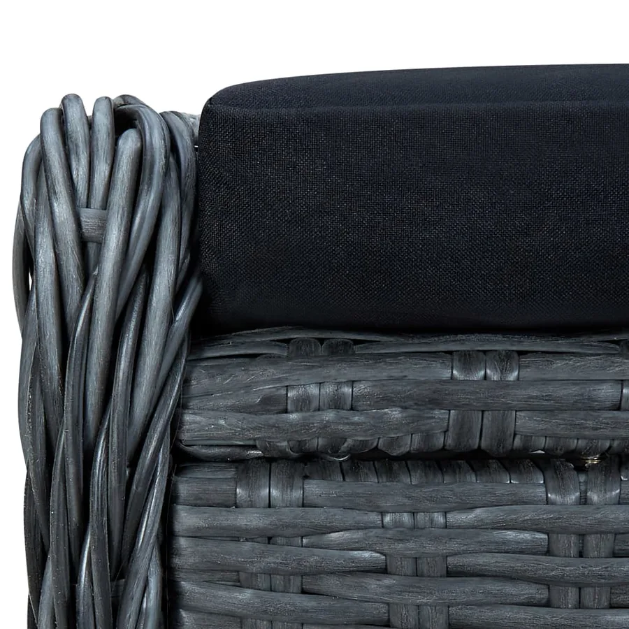 Ensemble à manger de jardin 5 pcs Gris foncé - 20