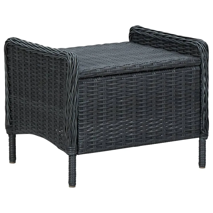 Ensemble à manger de jardin 5 pcs Gris foncé - 8