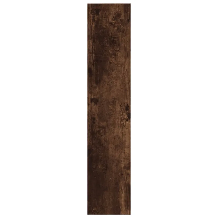 Étagère murale Chêne fumé 90x16x78 cm Bois d'ingénierie - 5