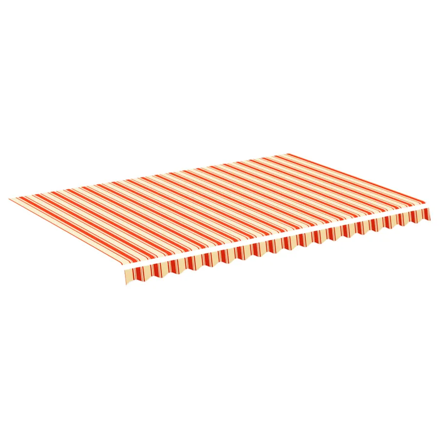 Tissu de remplacement pour auvent jaune et orange 4,5x3 m polyester - 2