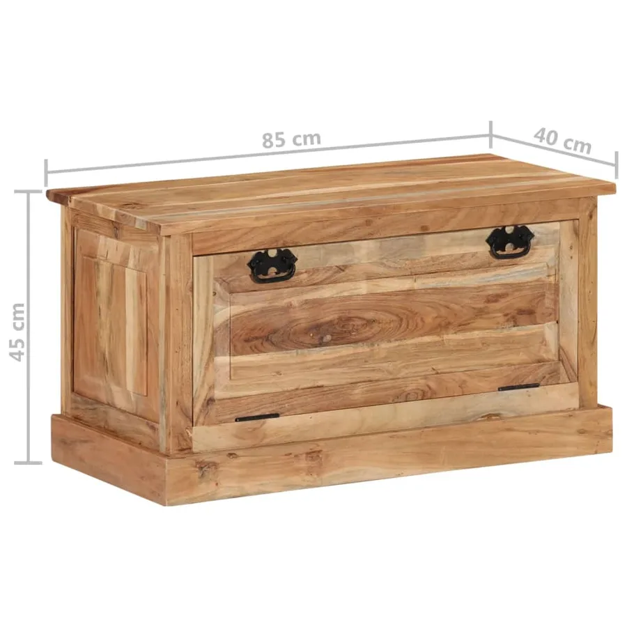Banc de rangement de chaussures 85x40x45cm Bois d'acacia massif - 10