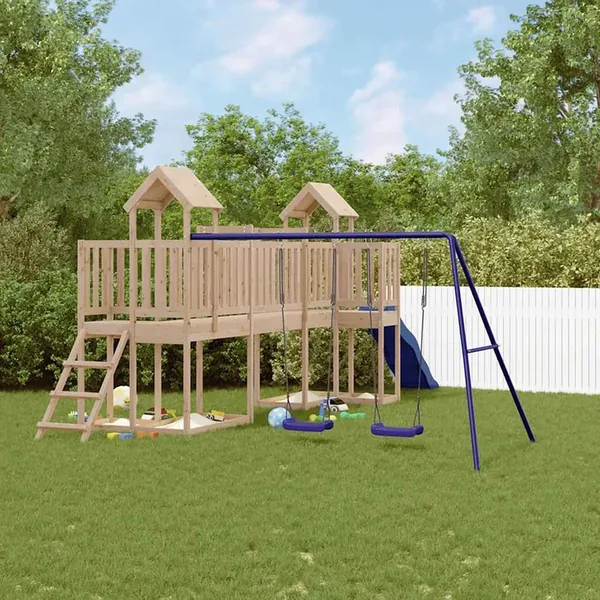 Aire de jeux d'extérieur bois de pin massif