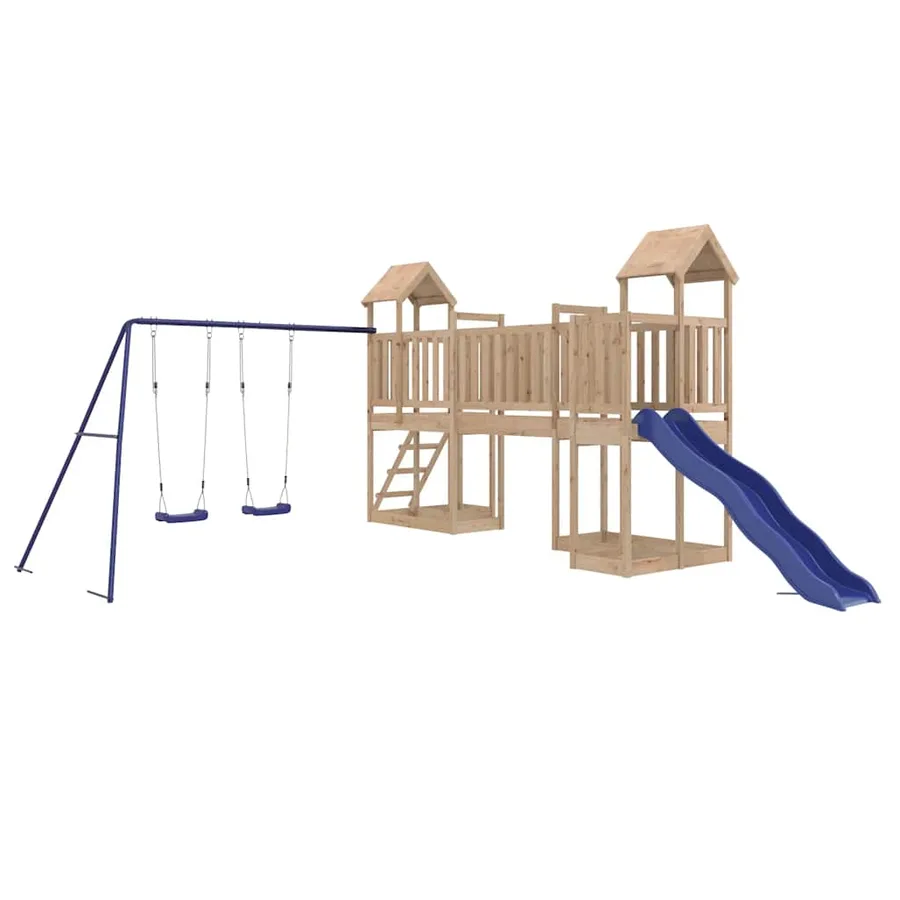Aire de jeux d'extérieur bois de pin massif - 2