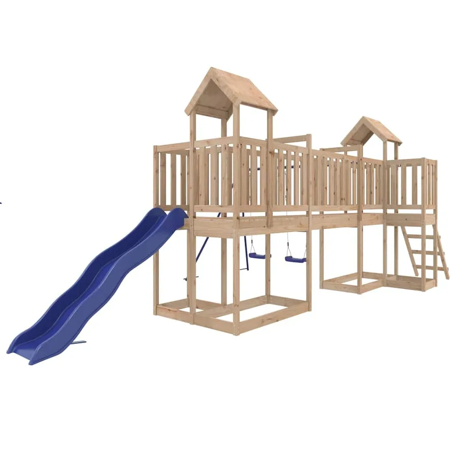 Aire de jeux d'extérieur bois de pin massif - 3